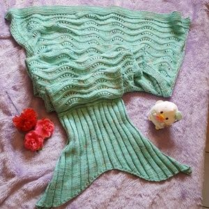 Mermaid tail blanket